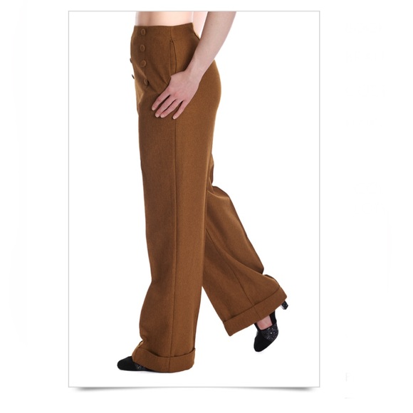 Book Worm Trousers in Blacked by Banned Retro - Picture 3 of 5